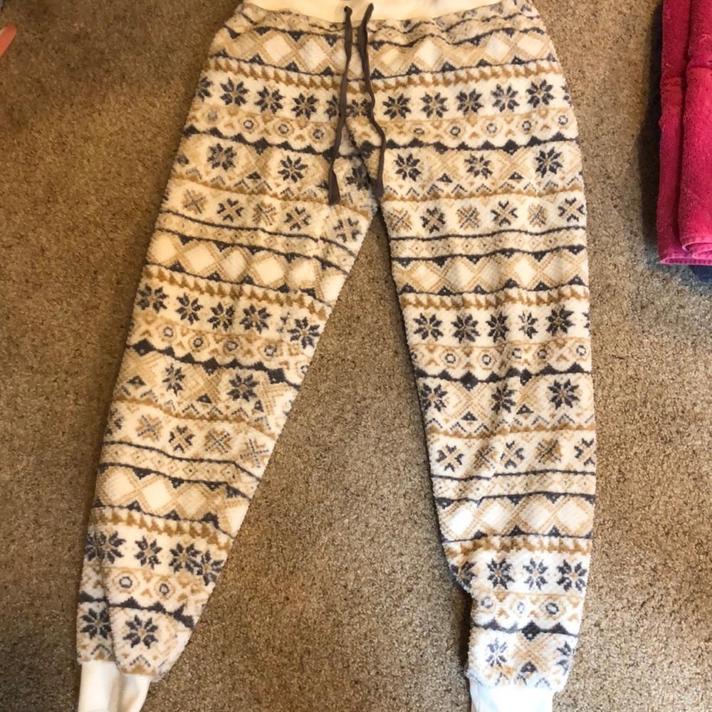 Pj salvage super soft tribal fluffy pants